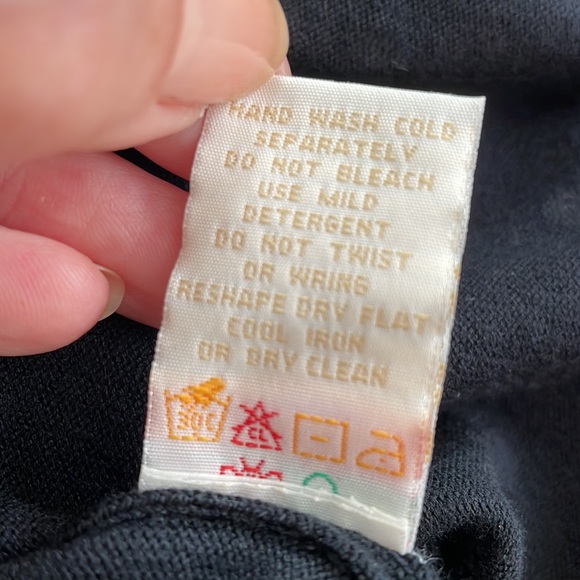 CHRISTINA Cardigan Sweater Black w/ Pearl Embellishments Size M Excellent Cond! - Picture 11 of 13